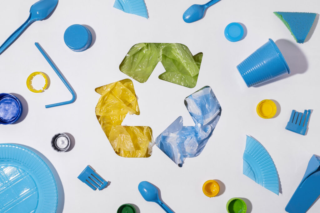 Plastic recycling graphic